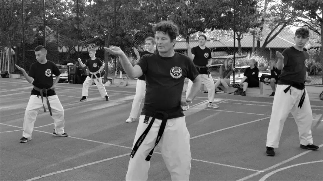 Wynn Vale Taekwondo stance practice