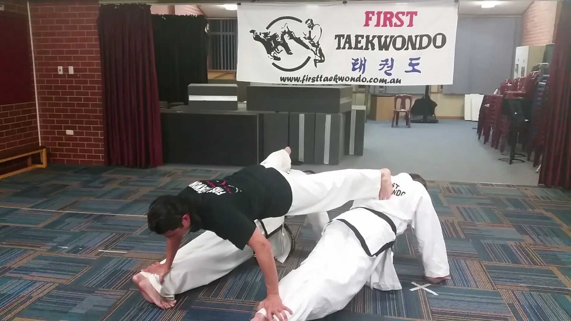 Ingle Farm Taekwondo instructor demonstrating technique