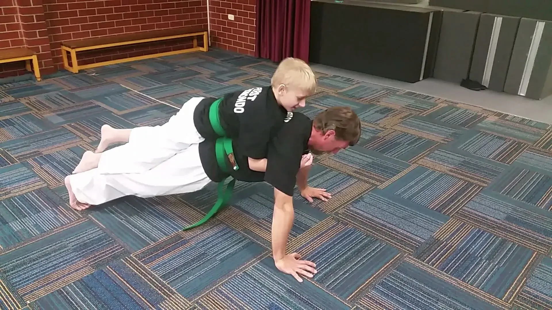 Ingle Farm Taekwondo kick drills