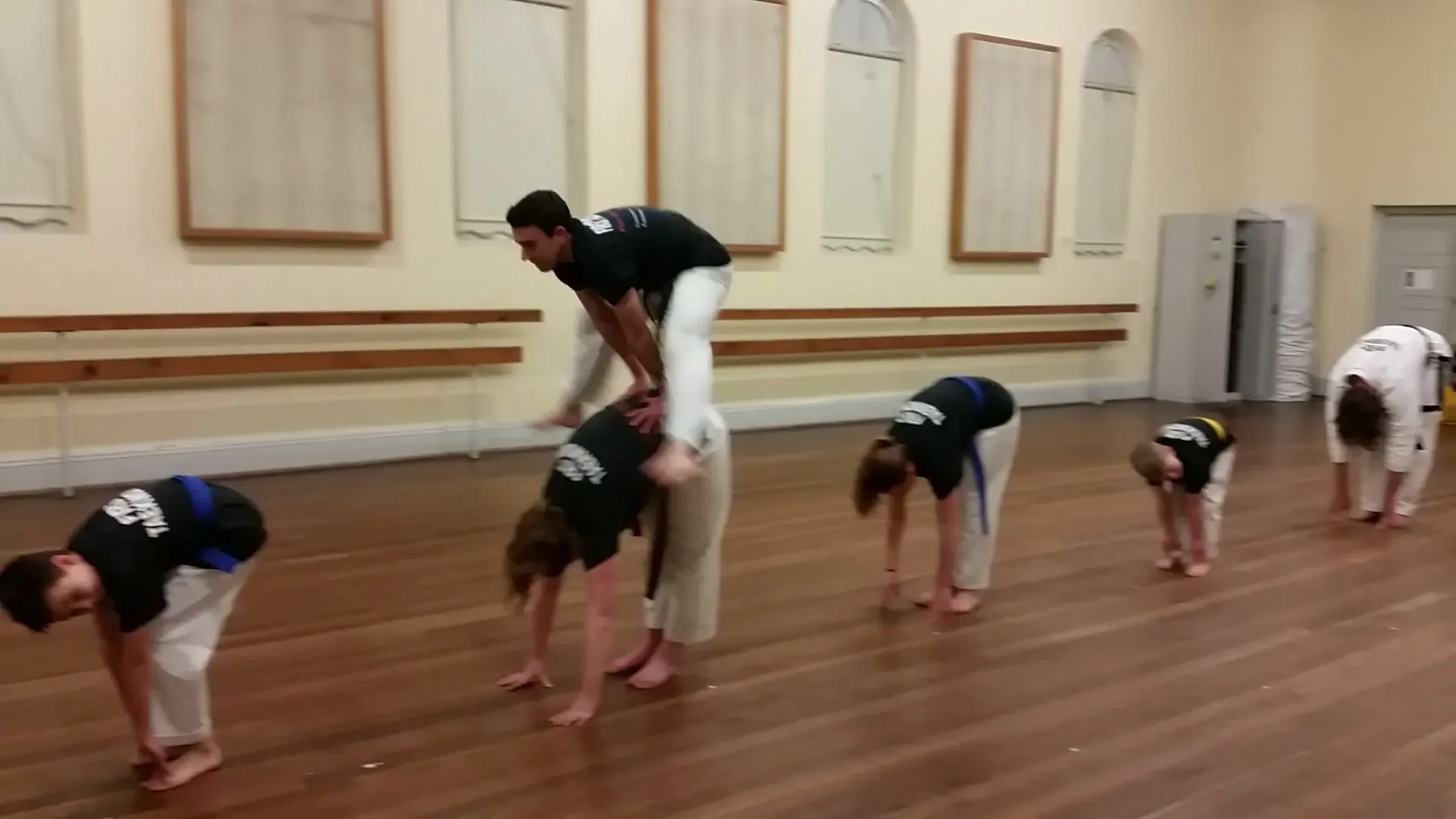 Tea Tree Gully Taekwondo stance practice