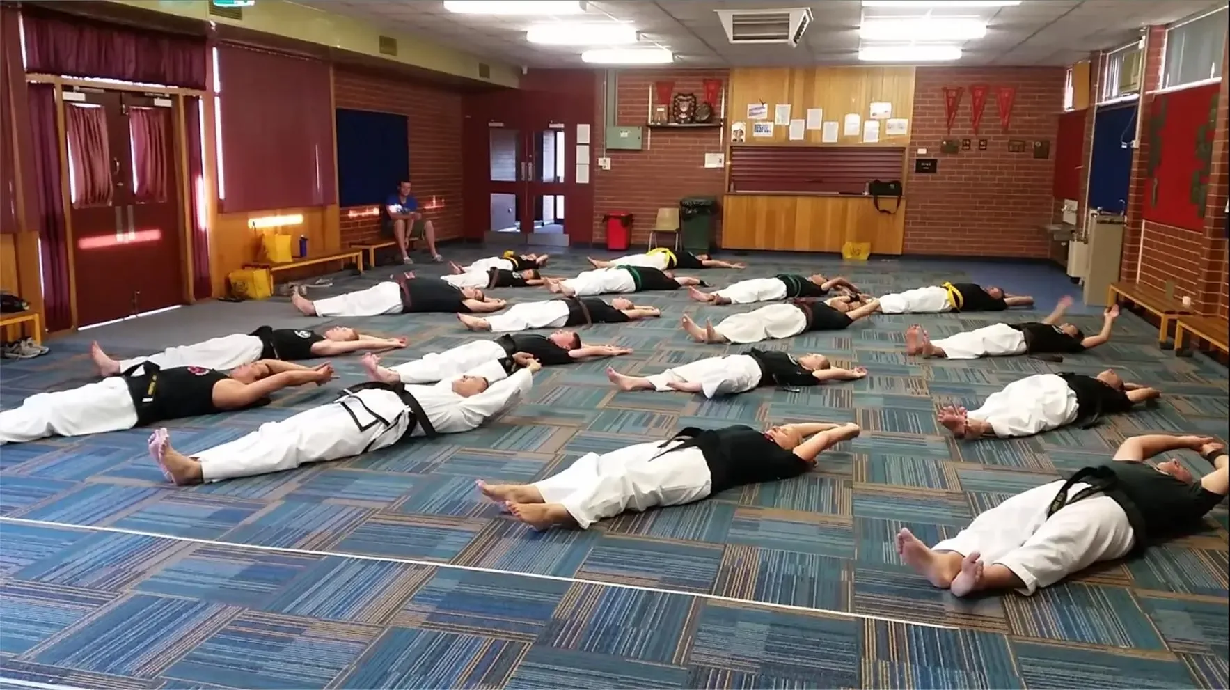 Ingle Farm Taekwondo student drills