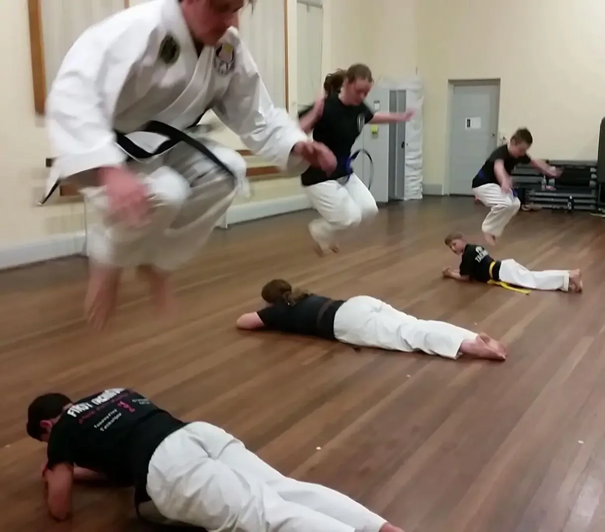 Tea Tree Gully Taekwondo class practice session