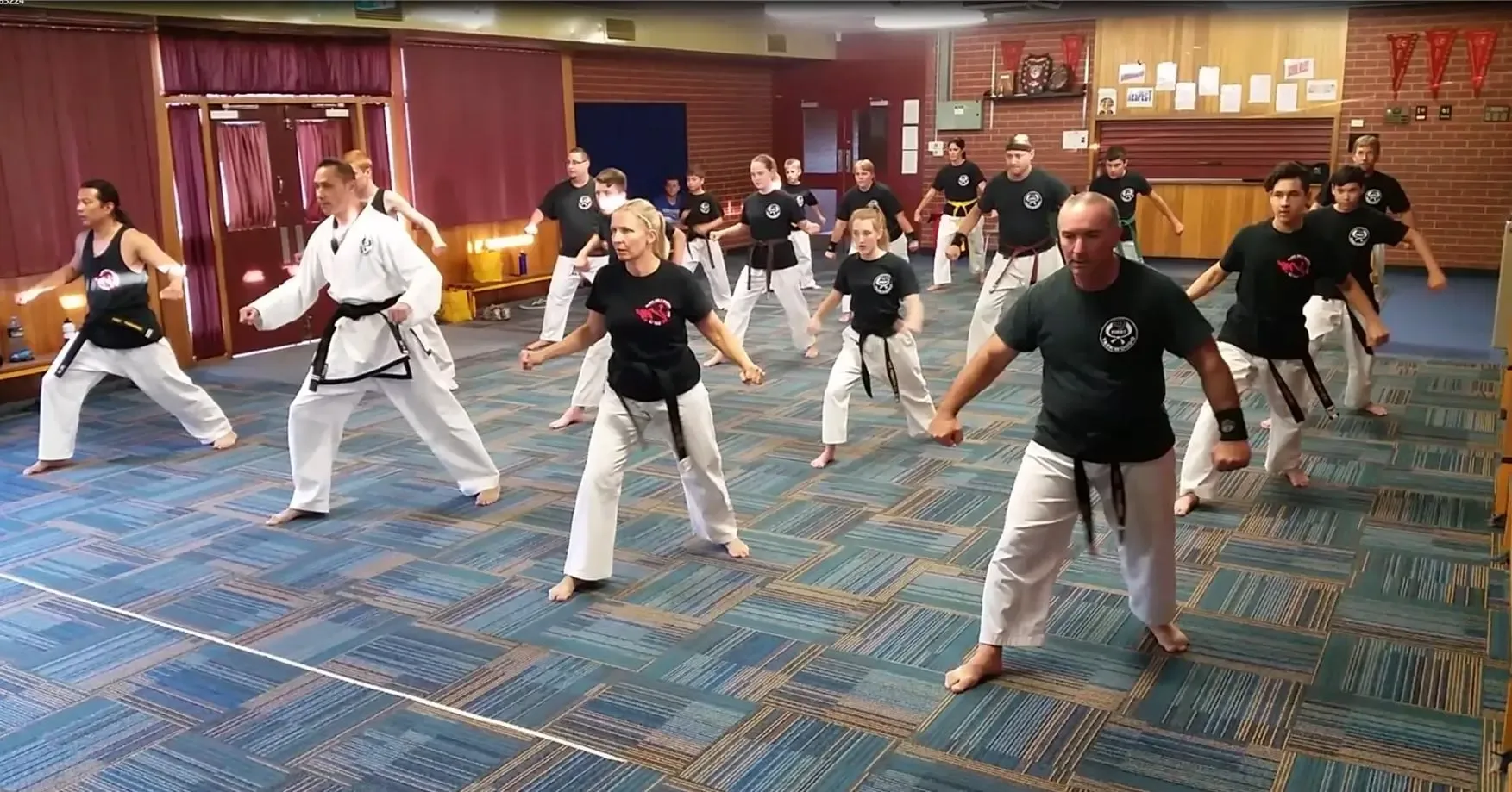 Ingle Farm Taekwondo practice session