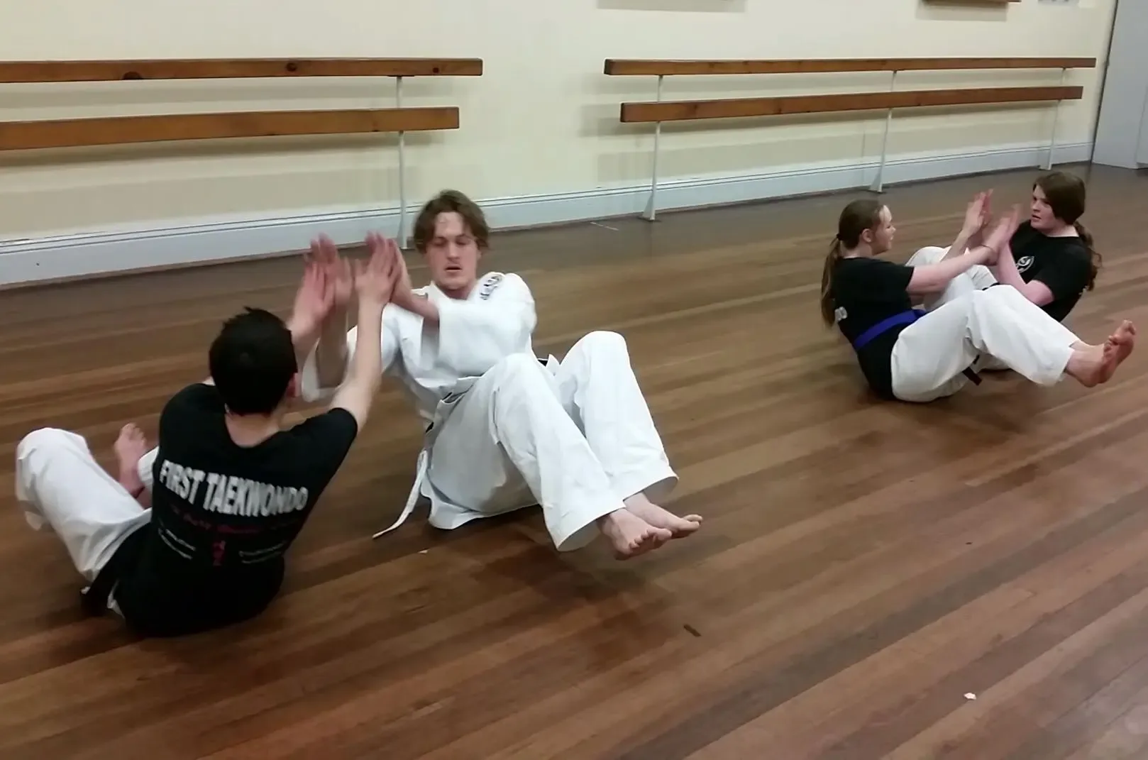 Tea Tree Gully Taekwondo form practice