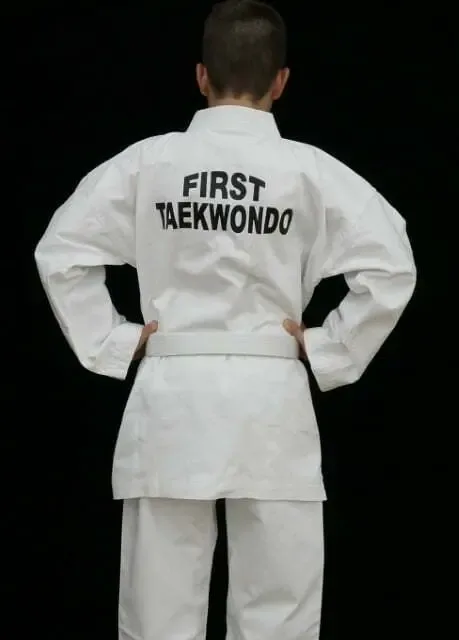 First Taekwondo Uniform Back View
