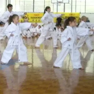 Kids martial arts fitness class